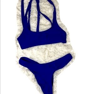 Fashion nova blue bikini XS